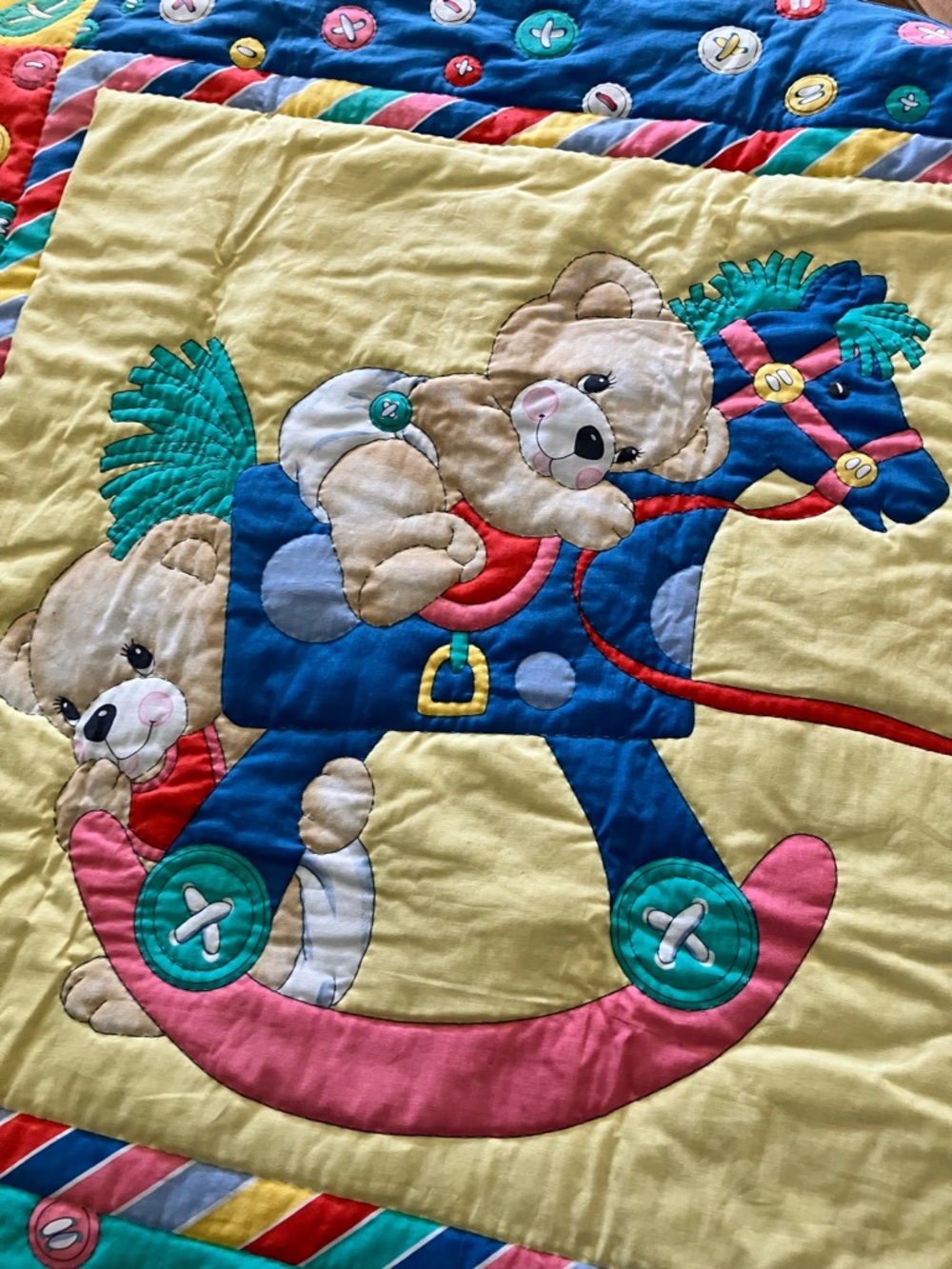 Hand Quilted Infant Crib Cover or Use In A Stroller